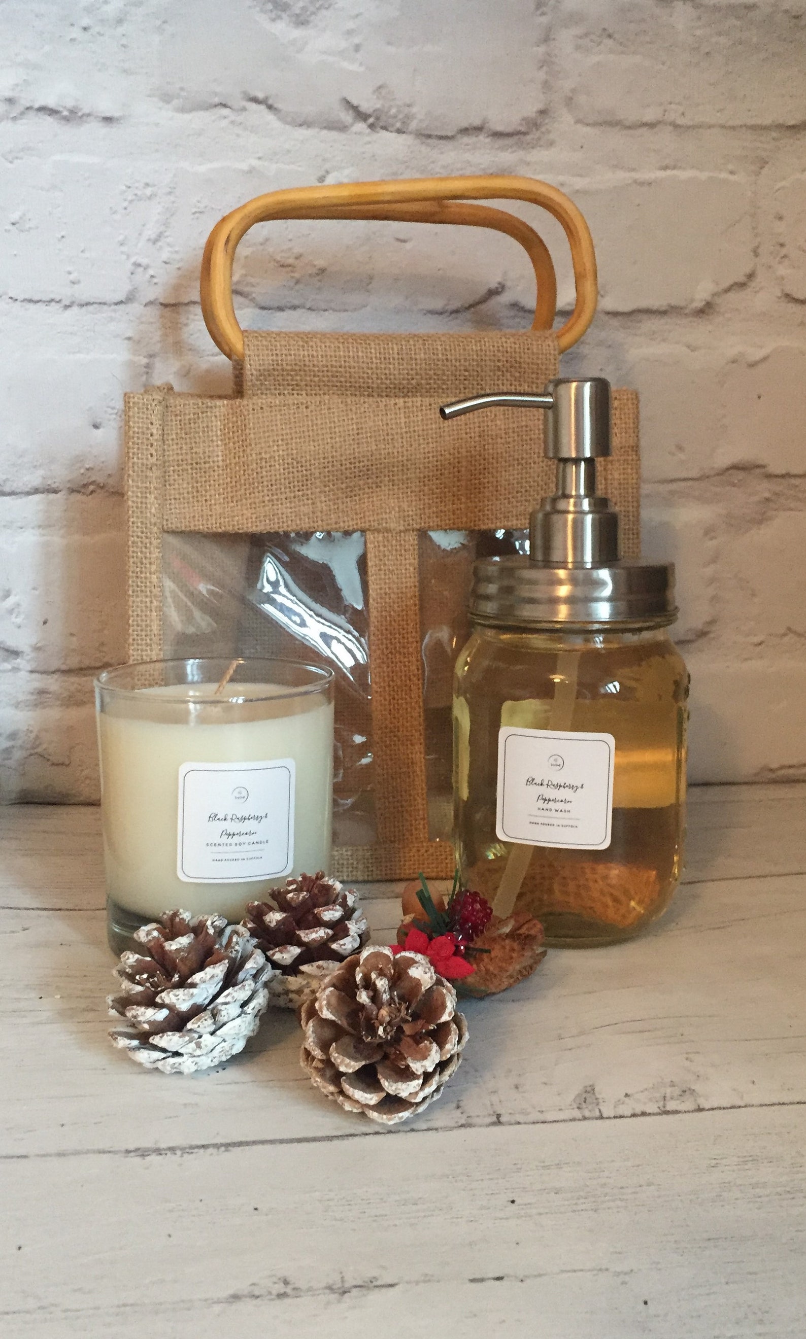 Soap and Candle Gift Set Black Raspberry & Peppercorn Etsy