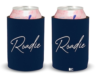 Custom Roadie Can Cooler / Custom Can Cooler / Add your text / Any color background