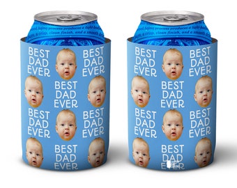 Personalized Father's Day Gift / Custom Can Cozie for Dad  / Durable Can Hugger /Best Father's Day / Best Gift from Kids / Dad Beer Gift