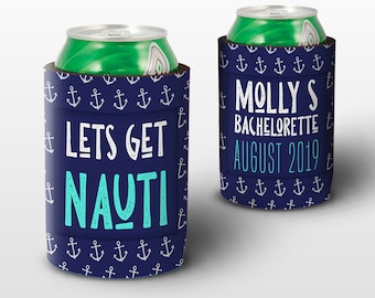 Wife Of The Party And The Party, Bachelorette Party Can Coolers, Set Of 12 Beer Can Coolies, Perfect Bachelorette Party Decorations And Bridesmaid