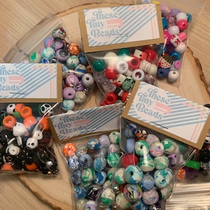 Mixed Random Bead Scoops Bead Soup Mystery Scoop Kandi Beads Bead Confetti Bead Mystery Craft Beads Pony Beads