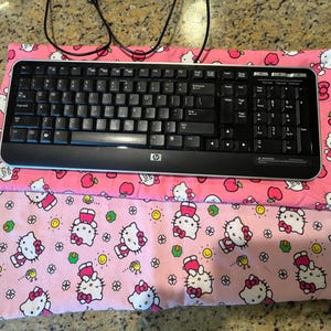 Keyboard  protector sleeve, padded Quilted or unquilted lined  fabric Zip case with zip pull in your choice of cotton fabric