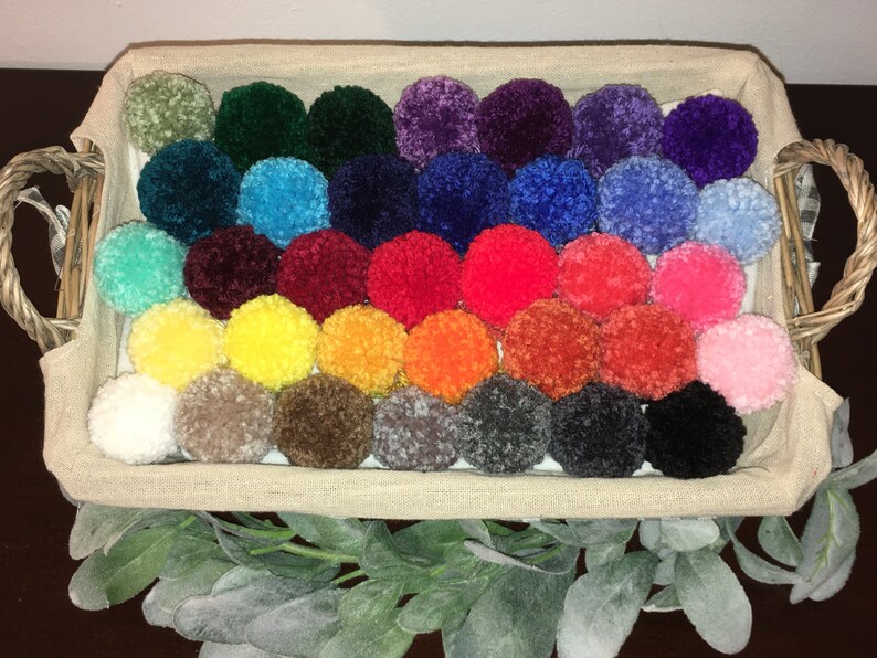 Pom Poms 4 inch Jumbo 45 colors 1 each solid color Pom pom pompoms Cosplay large pompom 10 cm red heart super saver yarn balls extra large