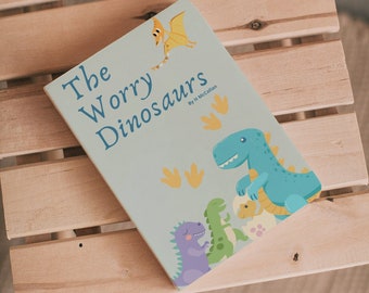 The Worry Dinosaurs | Worry Book | Fears | Anxious Child | Anxiety | Notes | Blank Notepad | ADHD Autism | 31 Pages Digital PDF Download