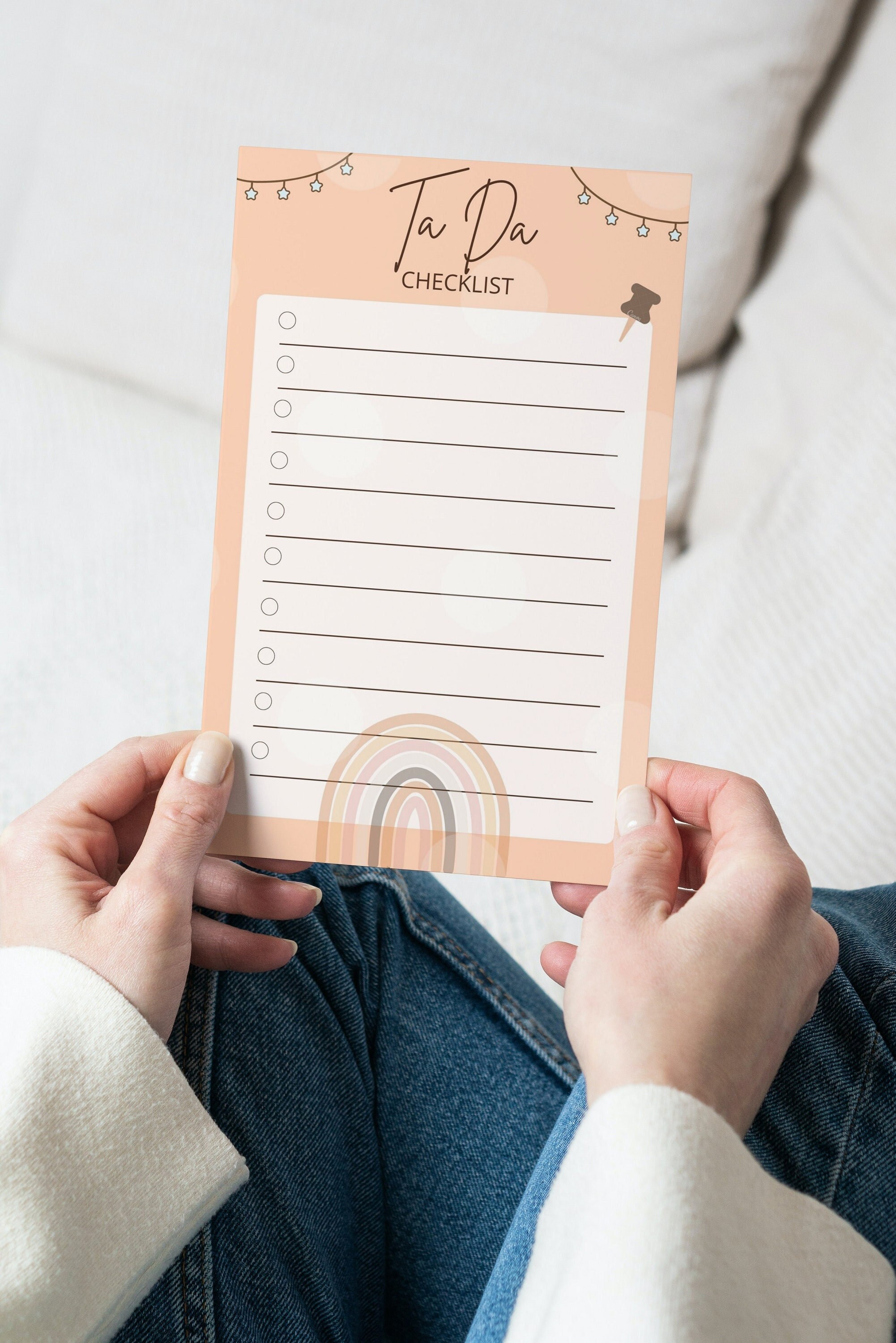 A4 Ta Da To Do Notepad Template Printable,Desk Organiser,Planner,Notes,Productivity Planner,PDF Digital Download