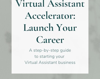 Launch Your Career, Virtual Assistant, Guide, eBook, WFH, Working From Home, Home Business, Business Tips, Freelancer, Start a Business