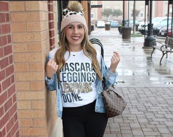 Women's Mascara Leggings Leopard Done T-Shirt