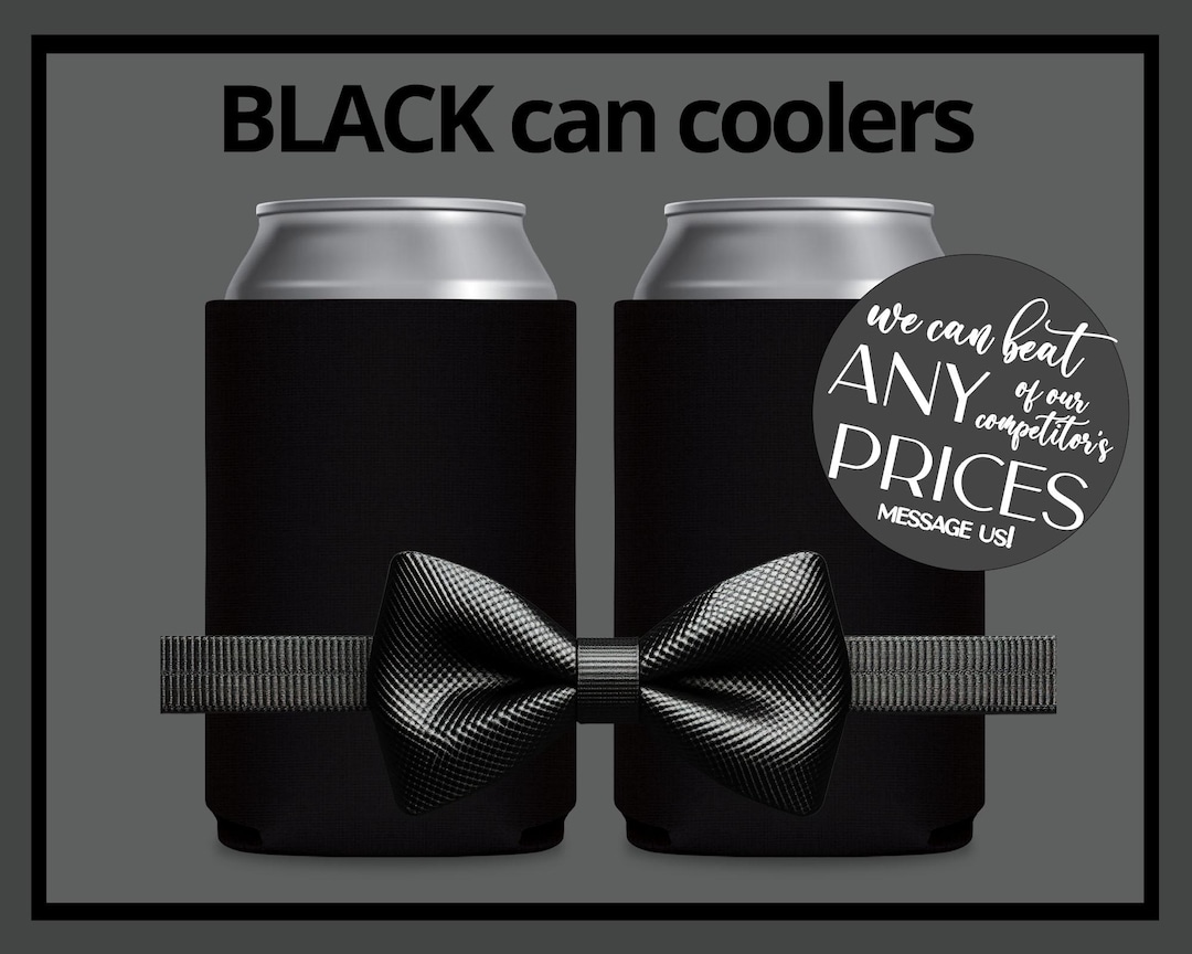 Drink Blank Koozies Near Me Buy FOAM Blank Can Coolers Black Beer