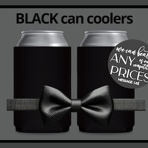 FOAM Blank Can Coolers Black Beer Holders Assorted Colors Drink Holder for Heat Transfer and Sublimation DIY Fits 12 oz Can & Beer Bottle