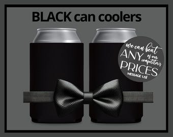 FOAM Blank Can Coolers Black Beer Holders Assorted Colors Drink Holder for Heat Transfer and Sublimation DIY Fits 12 oz Can & Beer Bottle