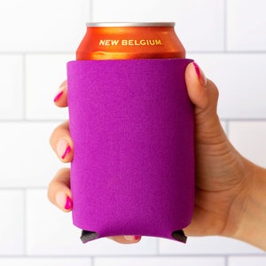 Blank Foam Can Coolers: Bubble Gum Pink, DIY Beer Holders image 6