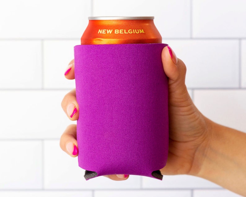 Blank Foam Can Coolers: Bubble Gum Pink, DIY Beer Holders image 6