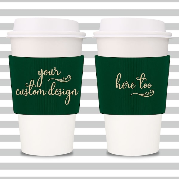 Custom Coffee Sleeves Wedding Etsy