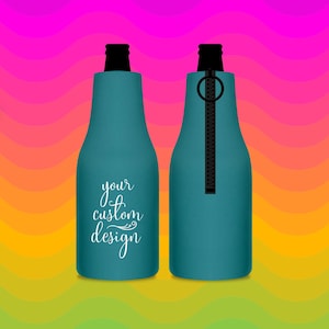 Personalized Zippered Bottle Cooler – Custom Party Favors