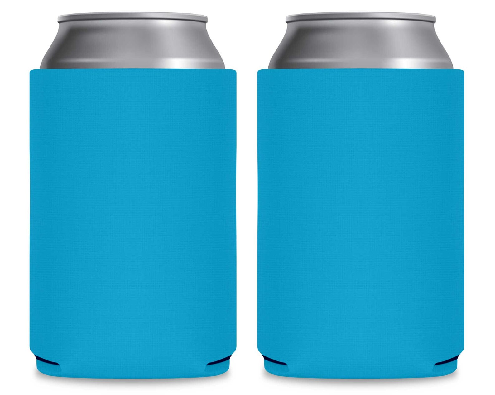 Neoprene Can Coolers Packs Aqua Blue Drink Can Coolers Etsy