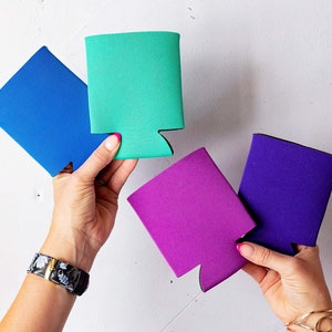 Blank Foam Can Coolers, Assorted Colors, Bulk Koozies, Sublimation Blanks, DIY Party Favors bild 5