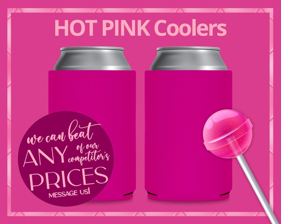 Custom Birthday Can Coolers - Personalized Neoprene Drink Sleeves For Parties & Events