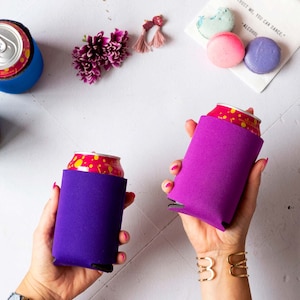 Blank Foam Can Coolers: Bubble Gum Pink, DIY Beer Holders image 7