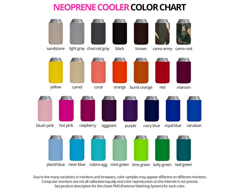 Custom Favors Can Coolers Bulk Party Favors – Foam or Neoprene Drink Insulators for Events with One Color Print image 5