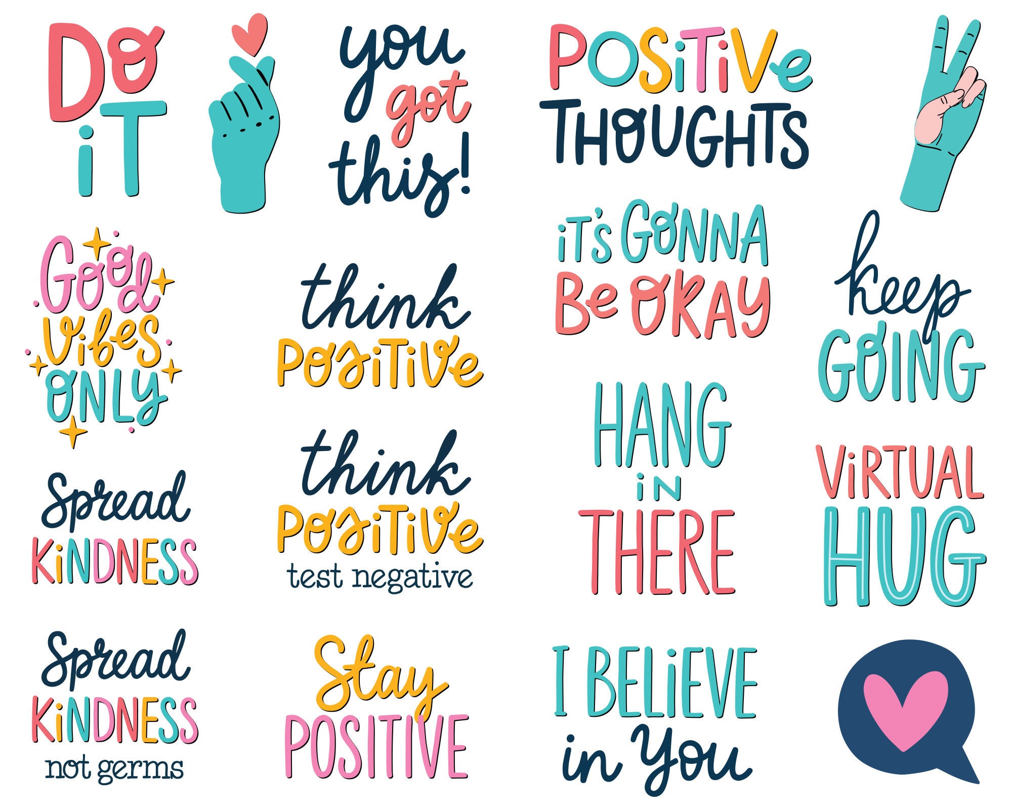Custom Can Cooler Virtual Hug Positive Thoughts Foam Beer Etsy
