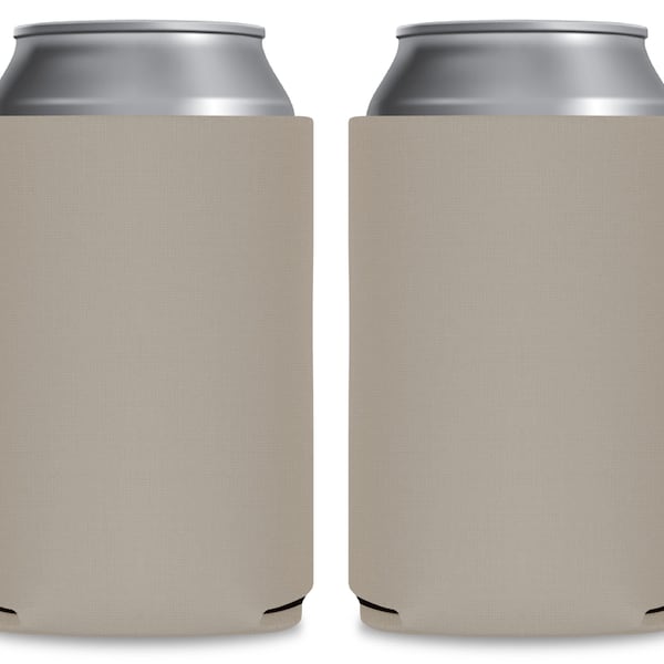 Blank Can Coolers Sandstone Beer Holders Assorted Colors Drink Holder for DIY Heat Transfer and Sublimation 12 oz Can & Beer Bottle Holders