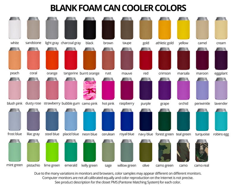 Blank Foam Can Coolers: Bubble Gum Pink, DIY Beer Holders image 4