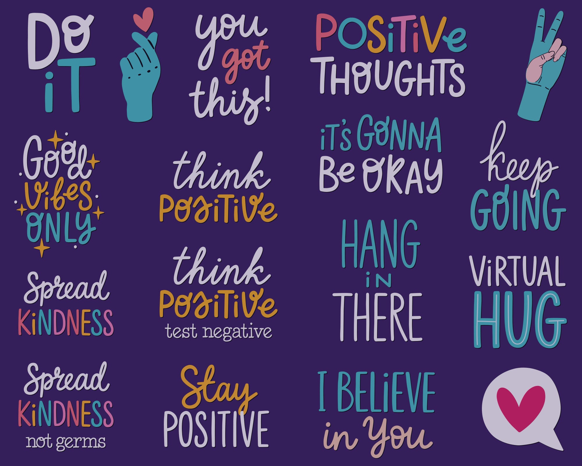 Custom Can Cooler Virtual Hug Positive Thoughts Foam Beer Etsy