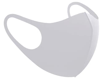 THIN Face Mask Packs Polyester 1-Layer White Face Mask Reusable Washable Mask Breathable Face Mask Blank Face Masks for Heat Transfer