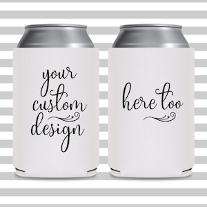 Personalized Foam Can Coolers with Custom Imprint