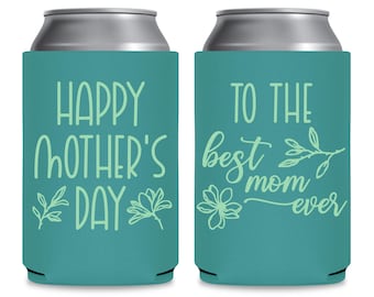 Custom Mothers Day Can Coolers | Personalized Neoprene & Foam Drink Holders Bulk Party Favors Gifts for Moms
