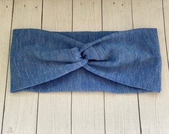 Blue Headband With/Without Buttons