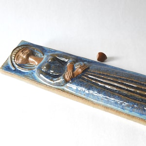 Wallhanging by Marianne Starck. Michael Andersen Studio Denmark. Scandinavian modern stoneware wall Tile
