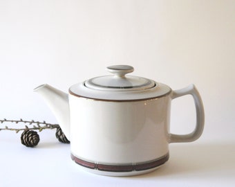 Danish Stoneware Teapot. SELANDIA by Desiree. Mid Century Modern tea pot.