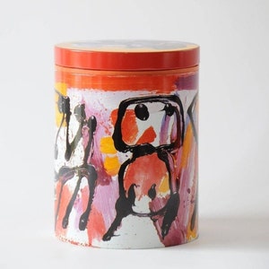 Duński Design Canister. Knud Nielsen dla Danish IRMA. Skandynawska Nowoczesna Puszka na Kawę. Kolekcjonerska Sztuka Współczesna. - Prezent dla Niego