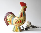 Antique Swedish Dala Craft. Traditional hand carved wood Dalecarlian Bird figurine. Scandinavian Folk Art Figure Carving. Rustic decor