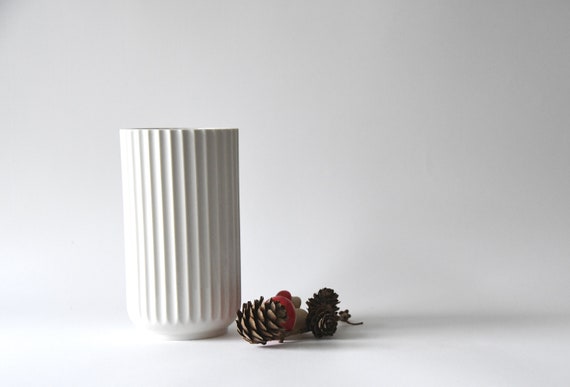 Danish Modern Lyngby Porcelain. Iconic Vase Original Production 1940. Scandinavian Mid Mod