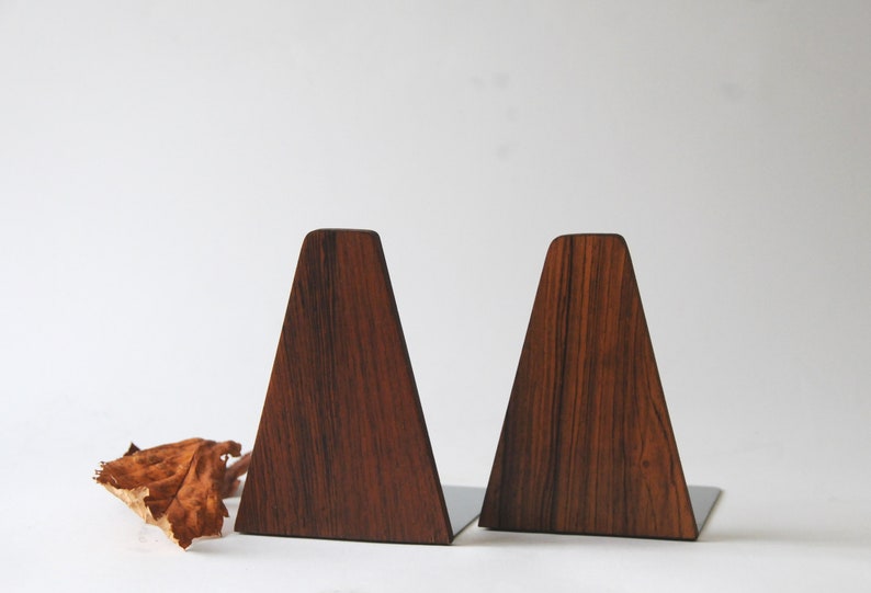 Bookend Shape Danish Modern Bookends. Two Mid Century Modern Shelf Home Decor ...