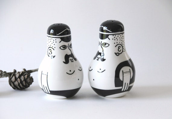 Friends From Copenhagen. Salt and Pepper Shakers. Danish Modern