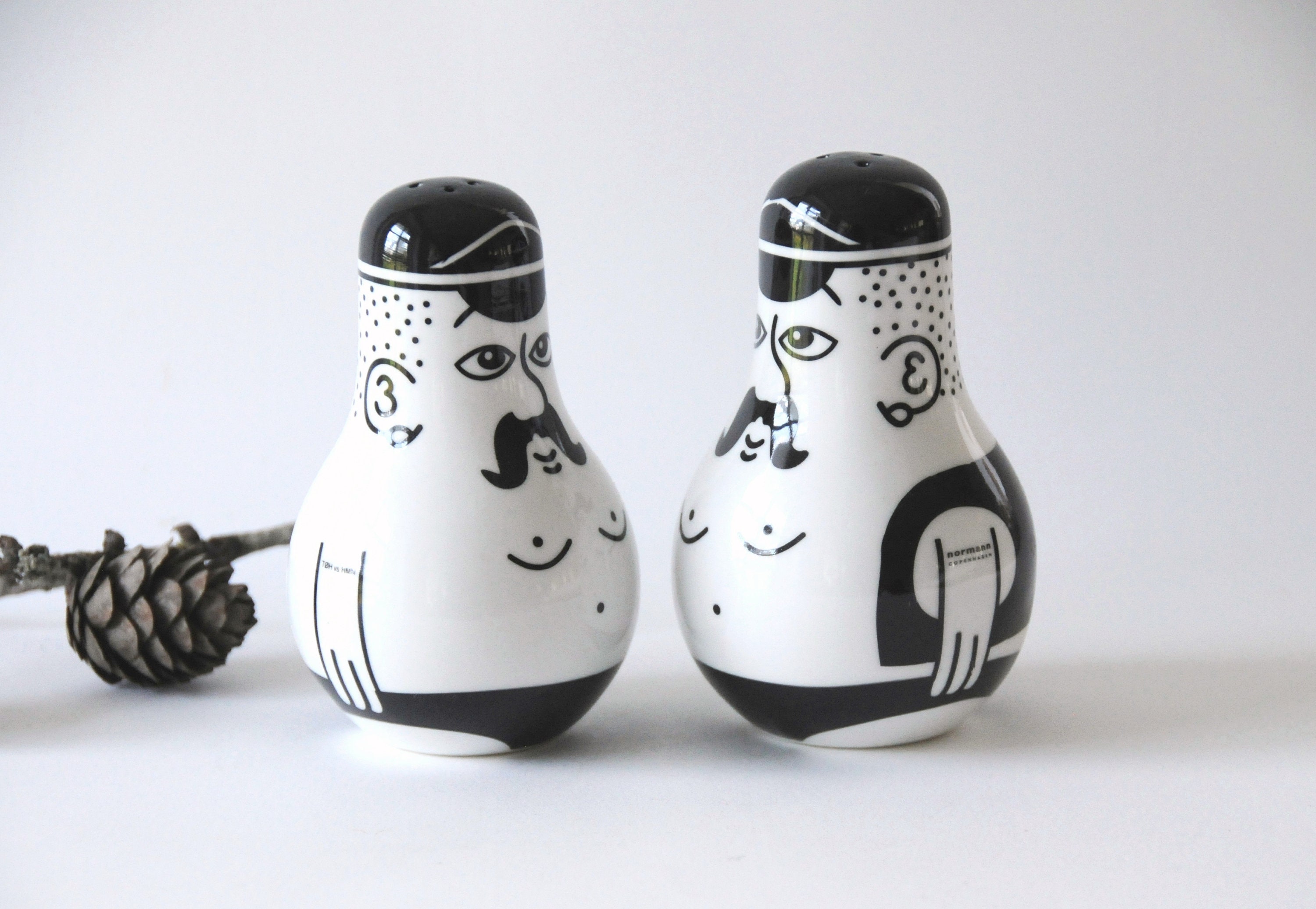 Friends From Copenhagen Denmark. Vintage Salt and Pepper Shakers. Danish  Modern Design. Pop Art 