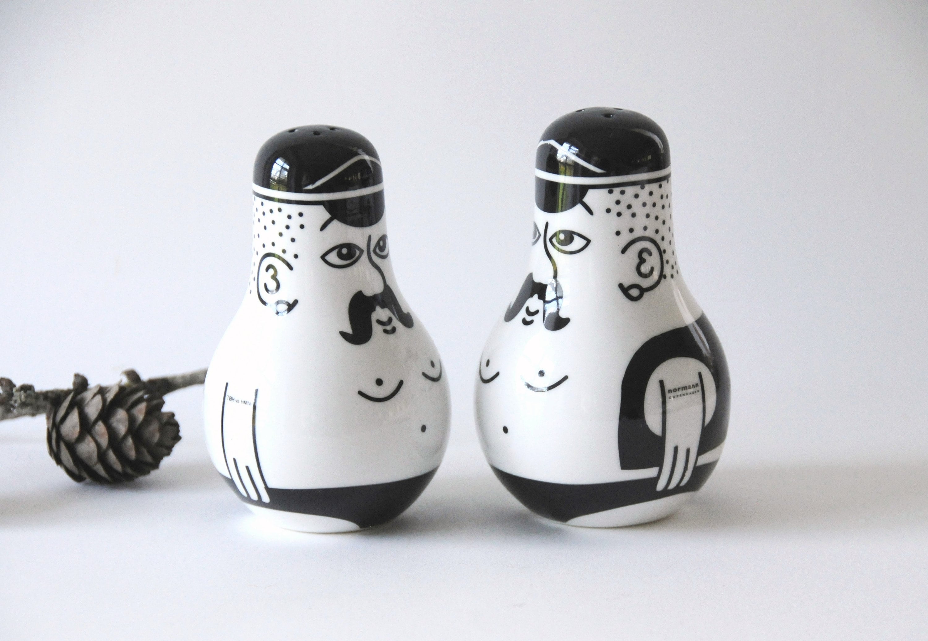 Friends From Copenhagen. Salt and Pepper Shakers. Danish Modern