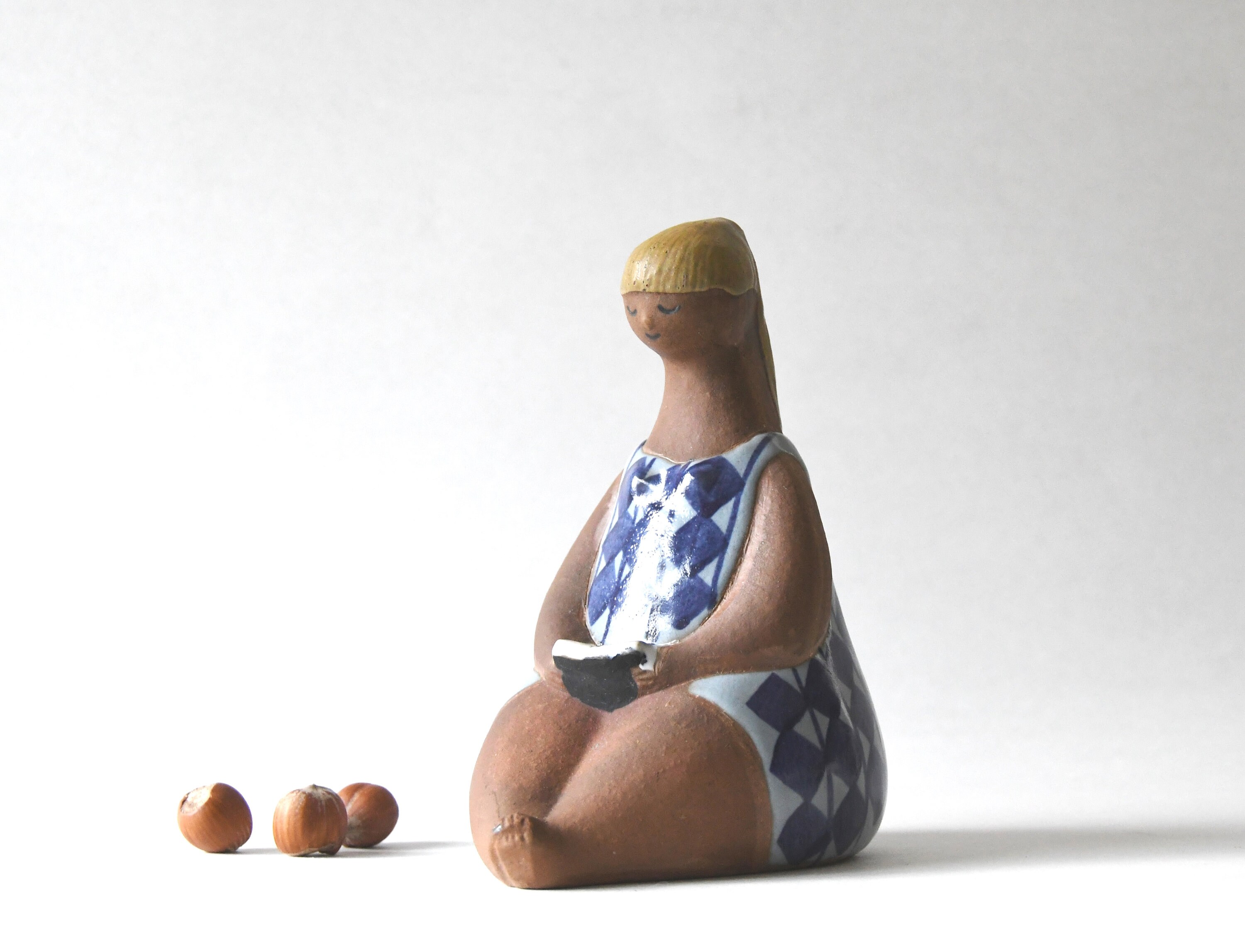 Lisa Larson Gustavsberg Sweden. Amelia Figurine. Vintage ABC Girl