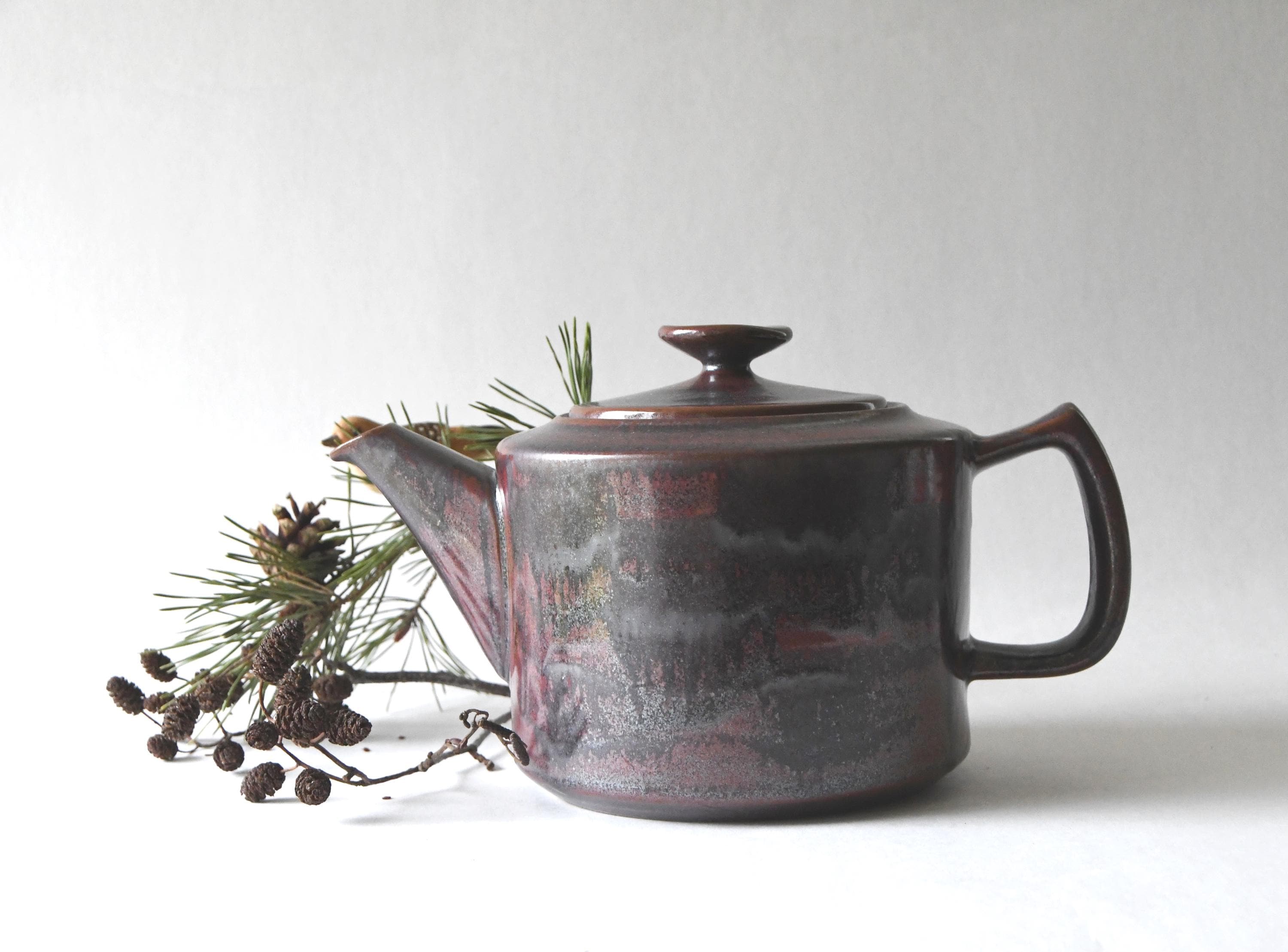 Danish Stoneware Teapot. THULE by Desiree. Mid Century Modern Tea