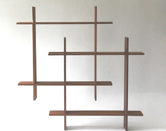 Teak Shelf, Swedish. Scandinavian Mid-Century Modern 1950s. MCM Miniature treasures Display Shelf