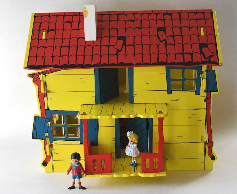 Pippi Longstocking House. Astrid Lindgren Collectible Vintage Toy. Swedish Kids room decor image 4