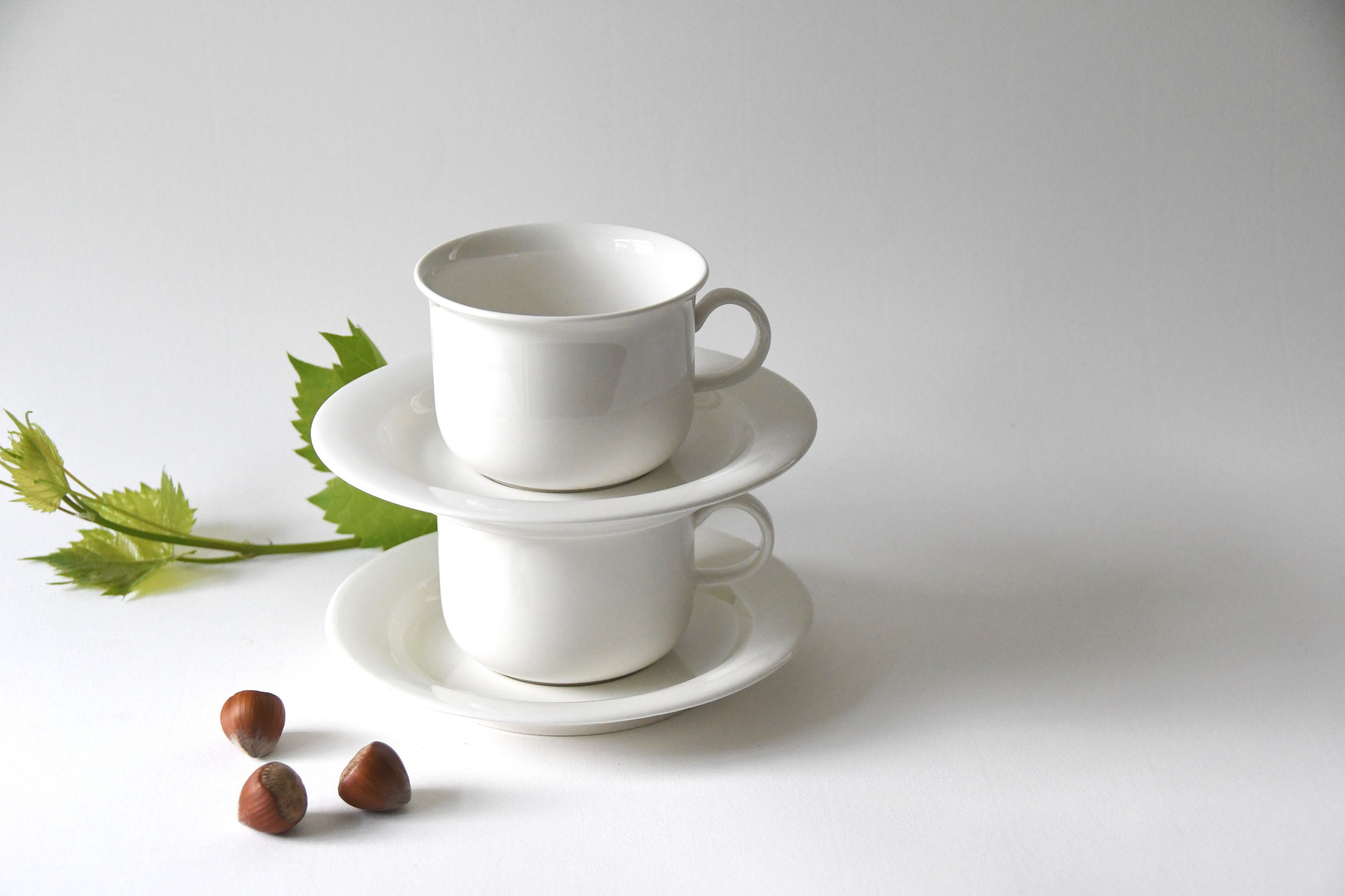 Tasses et soucoupes de table moderne en verre tasse