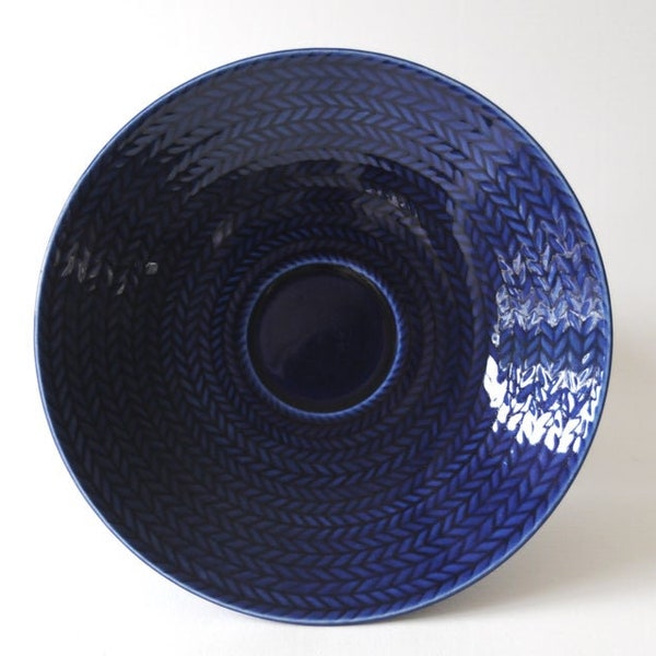 Hertha Bengtson Rorstrand Blue Fire/Bla Eld schotel. Zweeds ontwerp. Scandinavisch modern. Verzamelbaar vintage servies