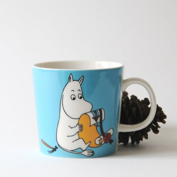 Arabia Finland Moomin Mug. Collectible Tea Mug. Tove Jansson. I love you! Vintage Scandinavian modern design - Mumin Valentine gift