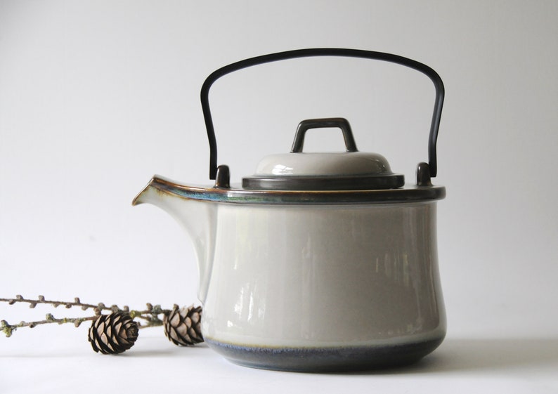 Scandinavian IHQ Tea pot Mid century Modern Gift for her Scandinavian Teapot Quistgaard TEMA Stoneware Danish Design Vintage collectible