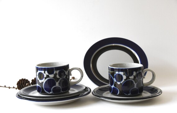 ARABIA FINLAND食器セット Arabia Ruska Finland Dinner Set for 8 Scandinavian Mid Century