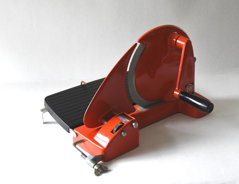 Danish All Purpose Slicer. EVA Denmark Breadslicer. Vintage Industrial Kitchen Design. Danish mid century modern Decor image 4